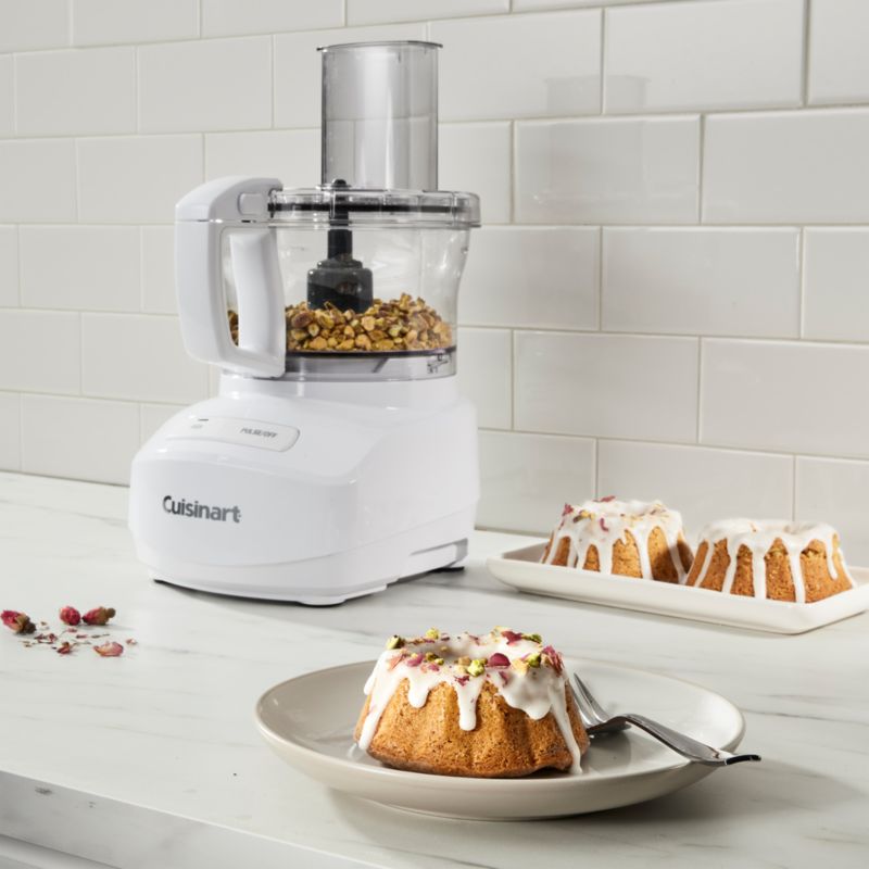 Cuisinart White 7Cup Food Processor + Reviews Crate & Barrel