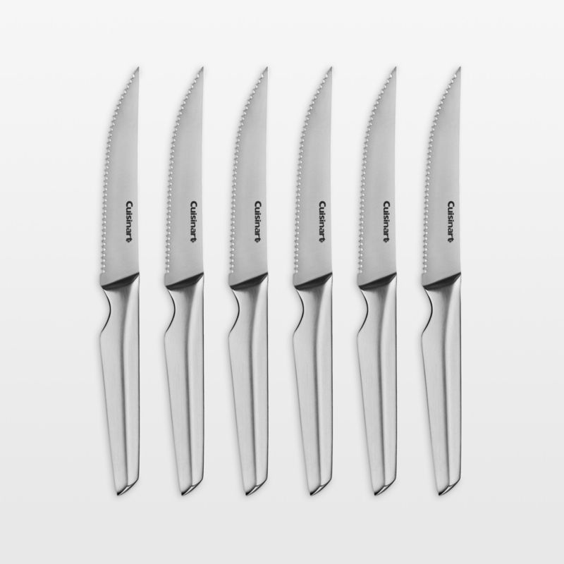 Cuisinart Stainless Steel 6Piece Steak Knife Set + Reviews Crate & Barrel Canada