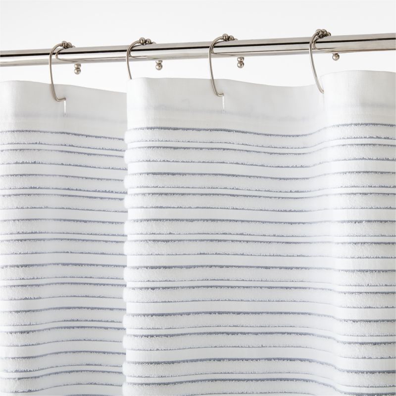 Dedra Organic Cotton Shower Curtain + Reviews Crate & Barrel