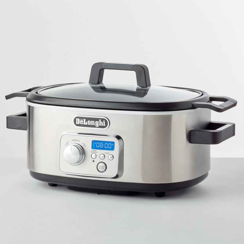 De'Longhi Livenza Slow Cooker with Stovetop Browning + Reviews Crate