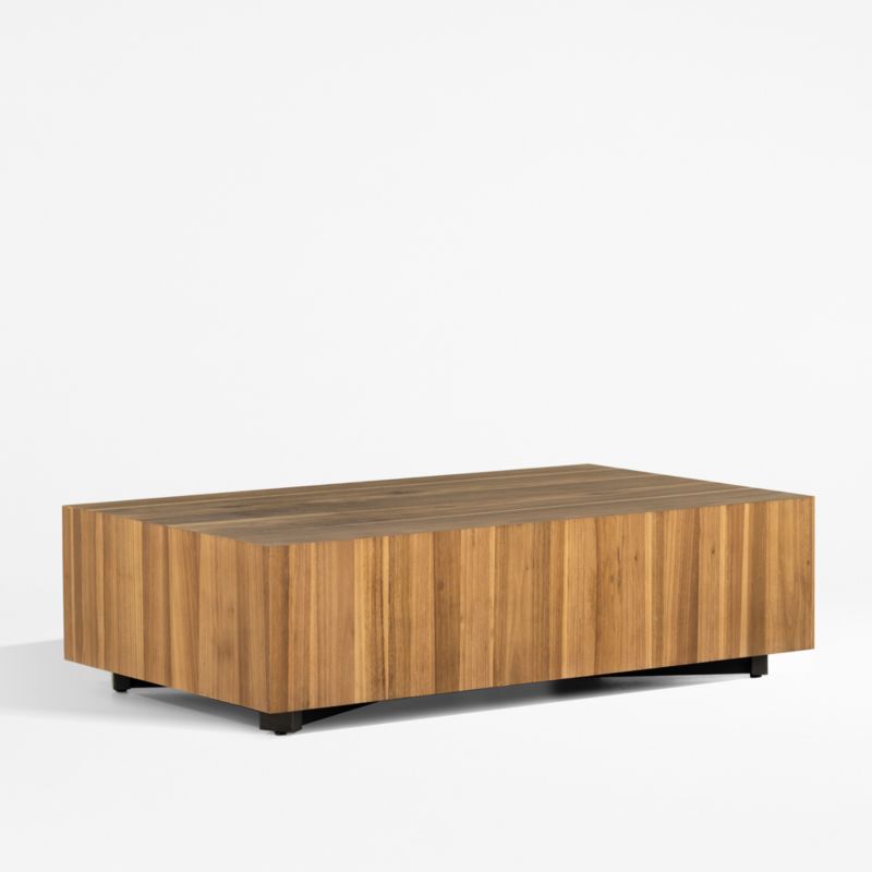 Dillon Natural Yukas Wood 53" Rectangular Coffee Table + Reviews