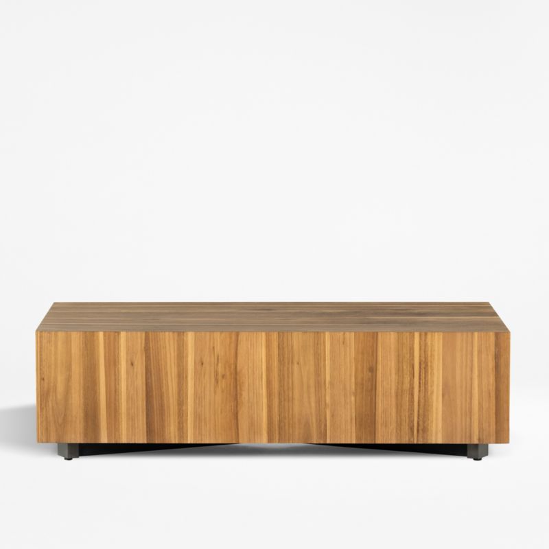 Dillon Natural Yukas Wood 53" Rectangular Coffee Table + Reviews