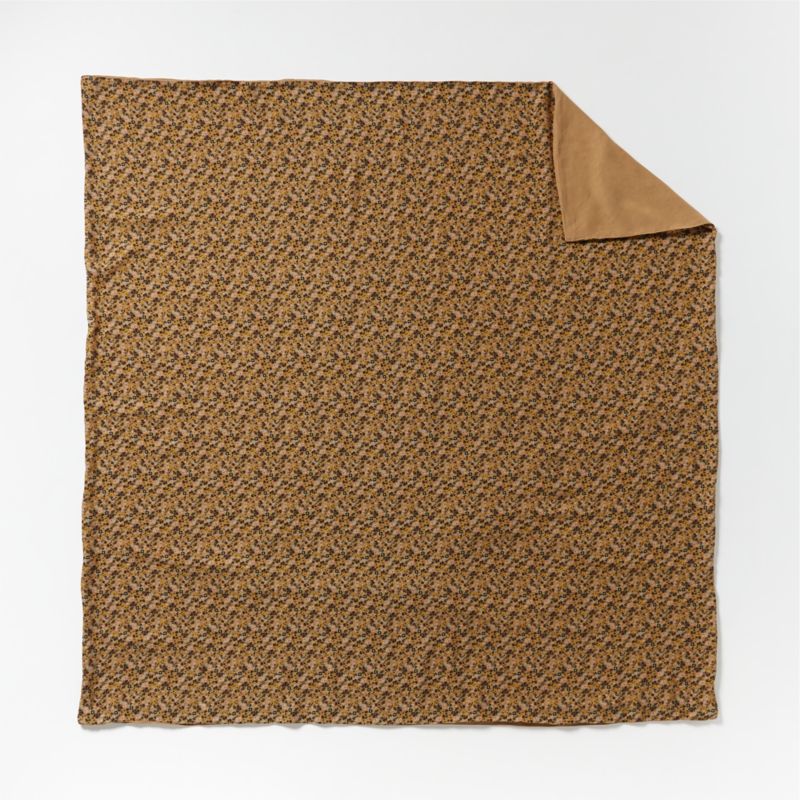 New Natural EUROPEAN FLAX Certified Linen Ditsy Floral Yellow King