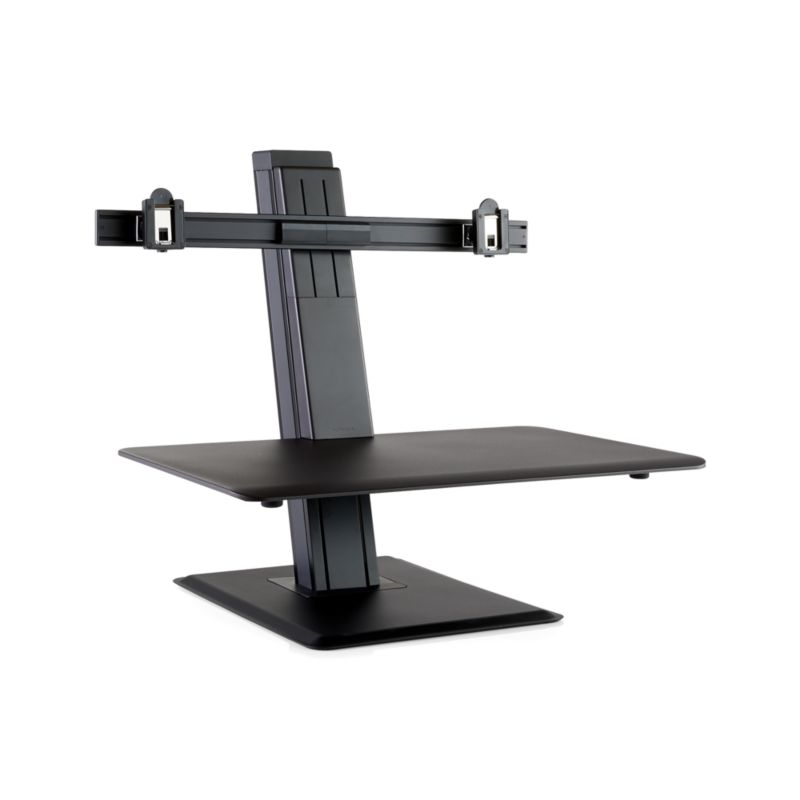 Humanscale Black Dual Monitor Quickstand Eco Standing Desk Converter