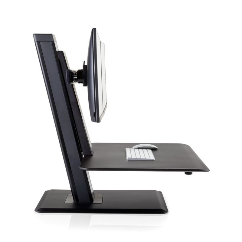 Humanscale Black Dual Monitor Quickstand Eco Standing Desk Converter