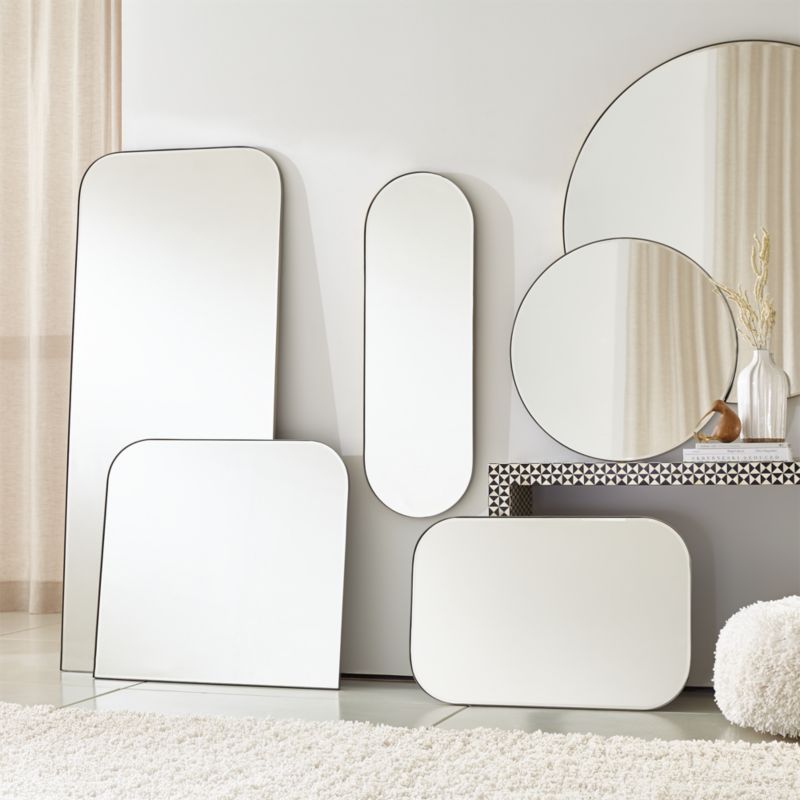 Edge Brass Arch Wall Mirror 36"x34" + Reviews Crate & Barrel