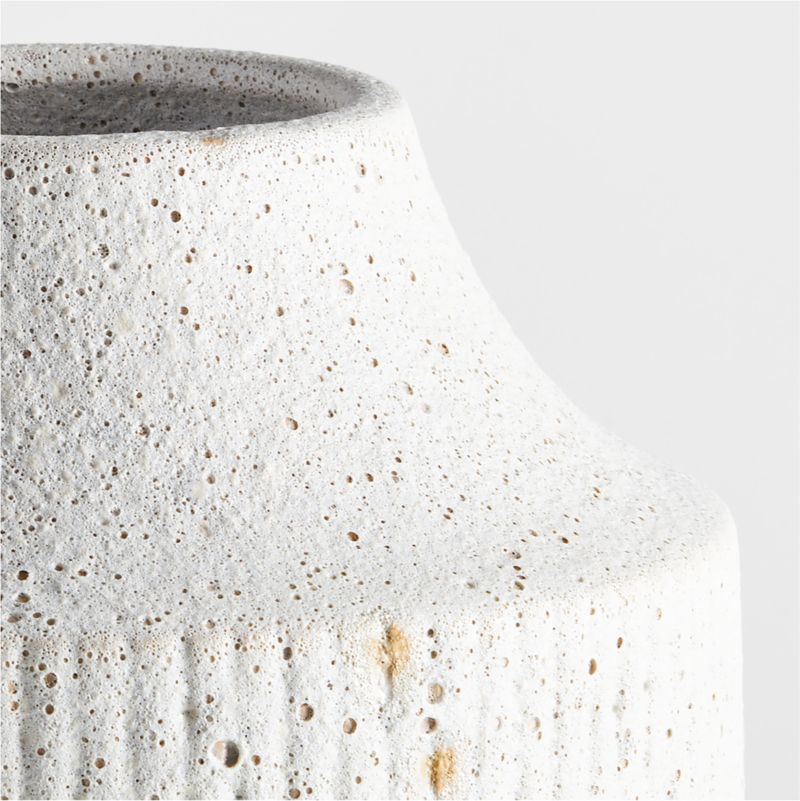 Ema ExtraLarge White Ceramic Floor Vase 24" + Reviews Crate & Barrel