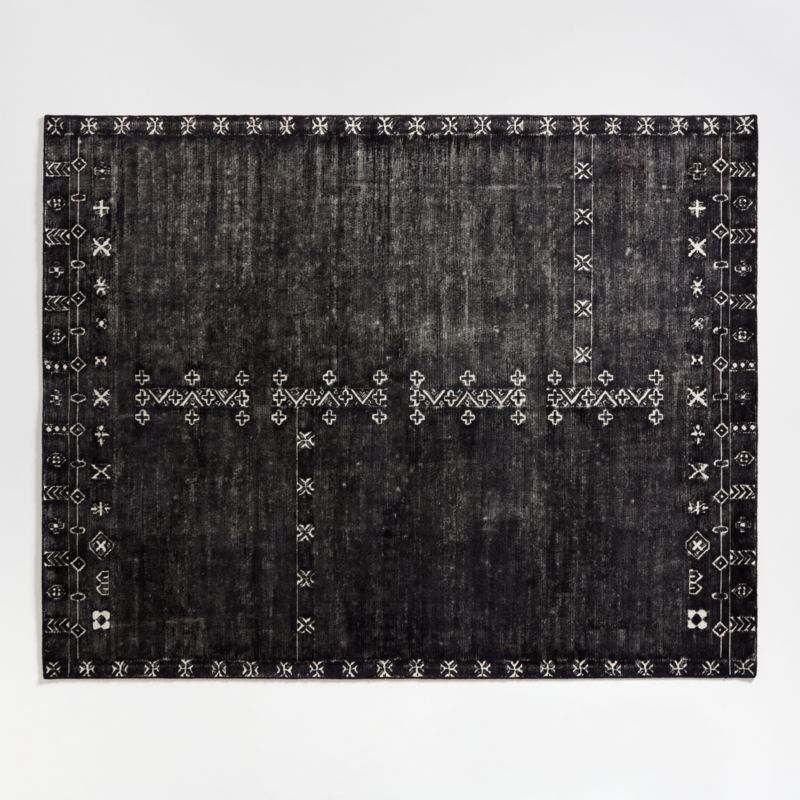 Erria Black Area Rug 8'x10' + Reviews Crate & Barrel Canada