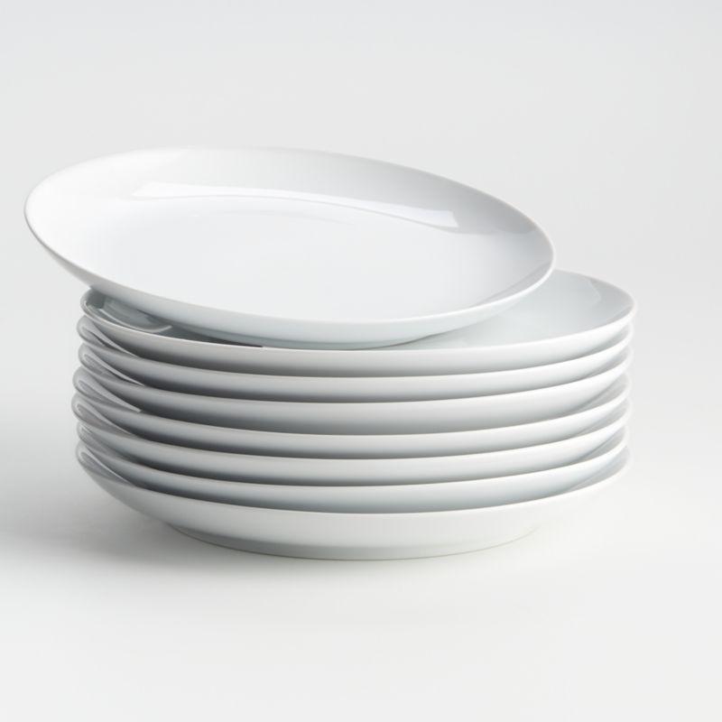 Aspen Coupe Salad Plates 8.5", Set of Eight + Reviews Crate & Barrel