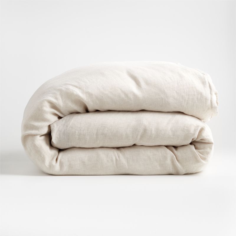 New Natural EUROPEAN FLAX Certified Linen Warm Natural King Duvet