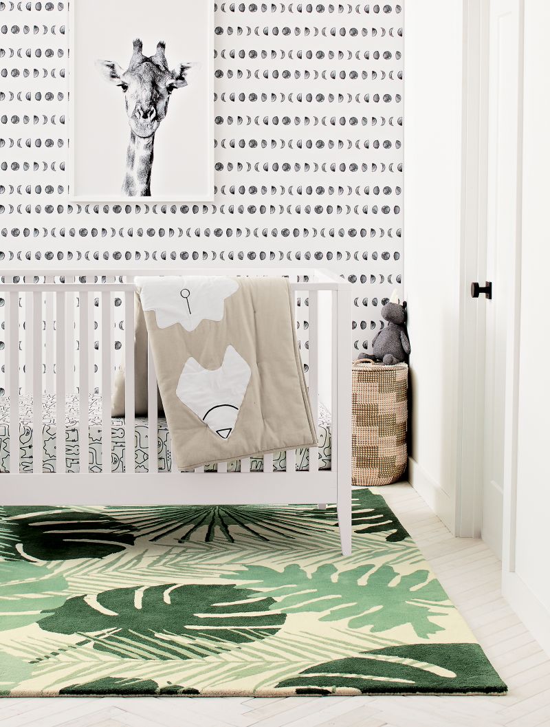 Chasing Paper Black and White New Moon Removable Wallpaper Crate & Kids