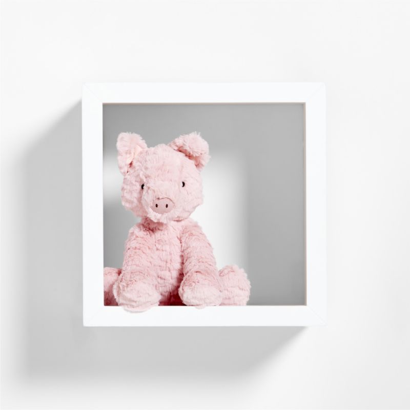 Ever Simple White Wood Floating Cube Shelf Crate & Kids Canada