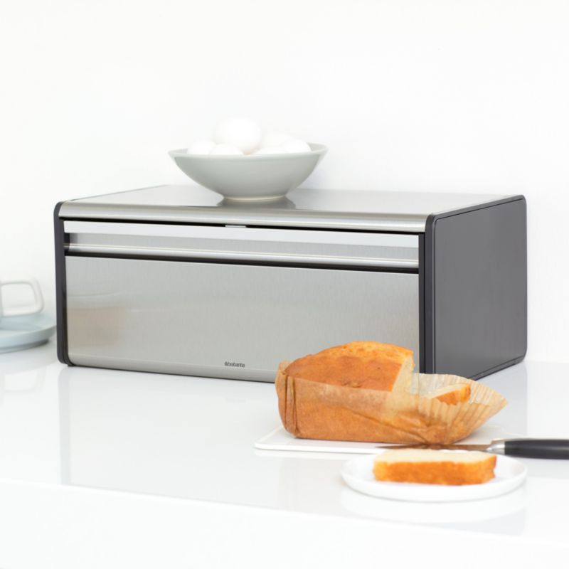 Brabantia Matte Steel Fall Front Bread Box, Fingerprint Proof + Reviews