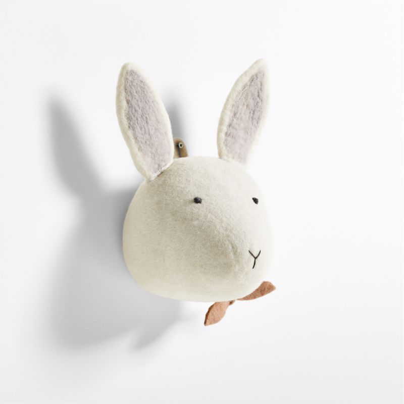 Felt Bunny Animal Head Wall Decor + Reviews Crate & Kids