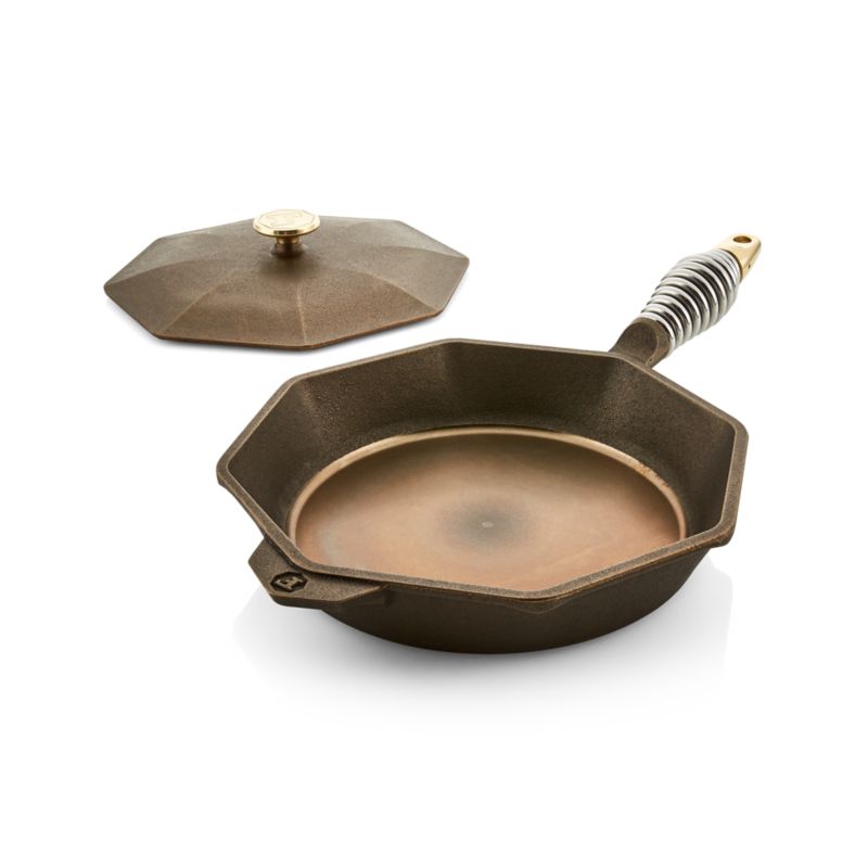 Finex 10" Cast Iron Skillet with Lid + Reviews Crate & Barrel