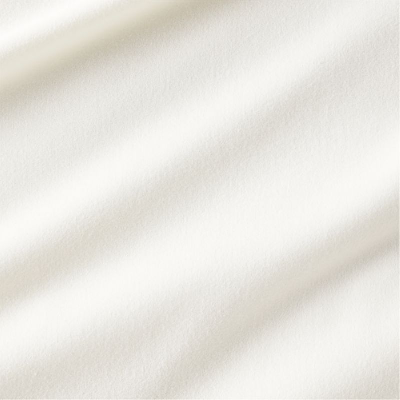 Cozysoft Organic Flannel Arctic Ivory King Duvet Cover Crate & Barrel