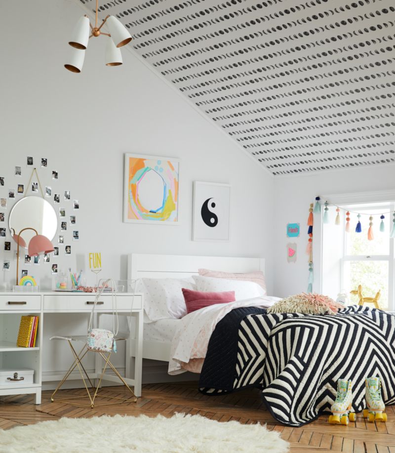 Chasing Paper Black and White New Moon Removable Wallpaper Crate & Kids