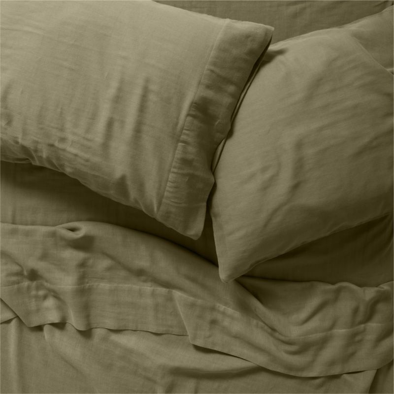 Supersoft Kids Garden Green Gauze Organic Cotton Queen Sheet Set