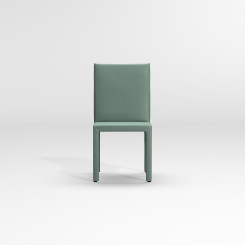Folio Green TopGrain Leather Dining Chair Crate & Barrel Canada