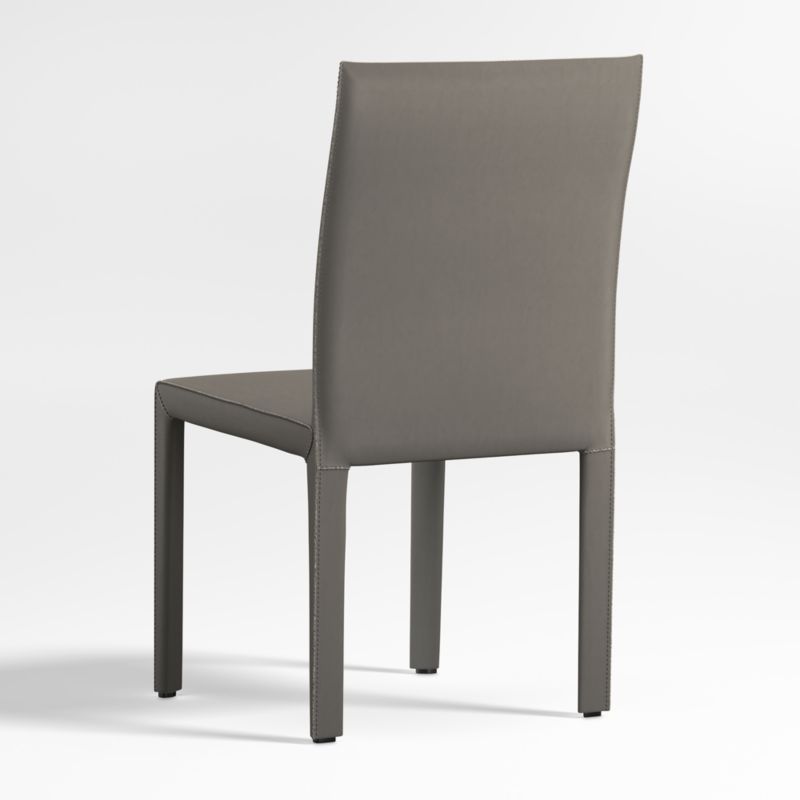 Folio Stone TopGrain Leather Dining Chair + Reviews Crate & Barrel