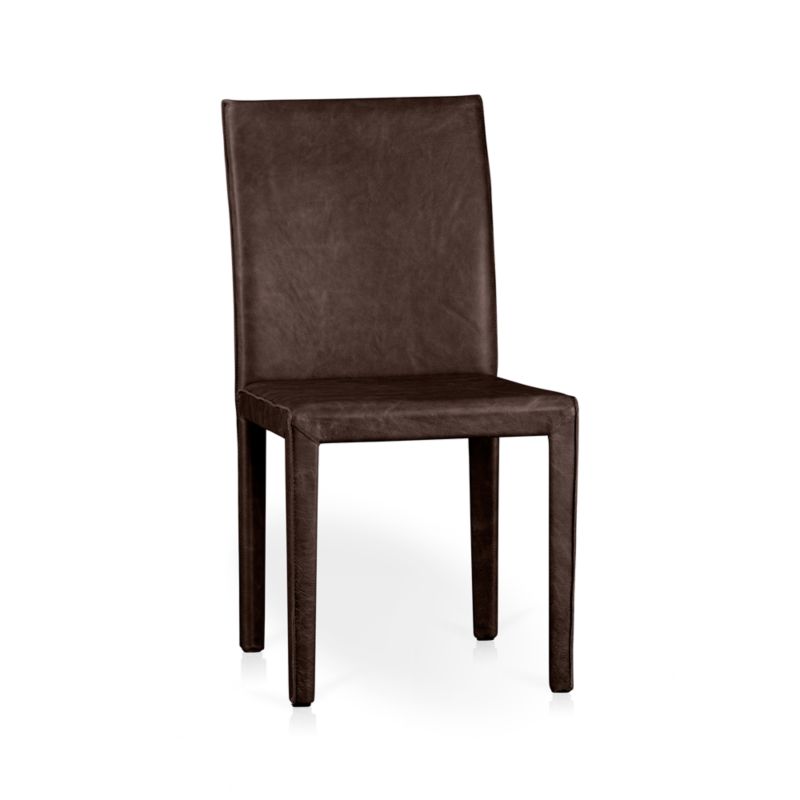 Folio Saddle TopGrain Leather Dining Chair + Reviews Crate & Barrel
