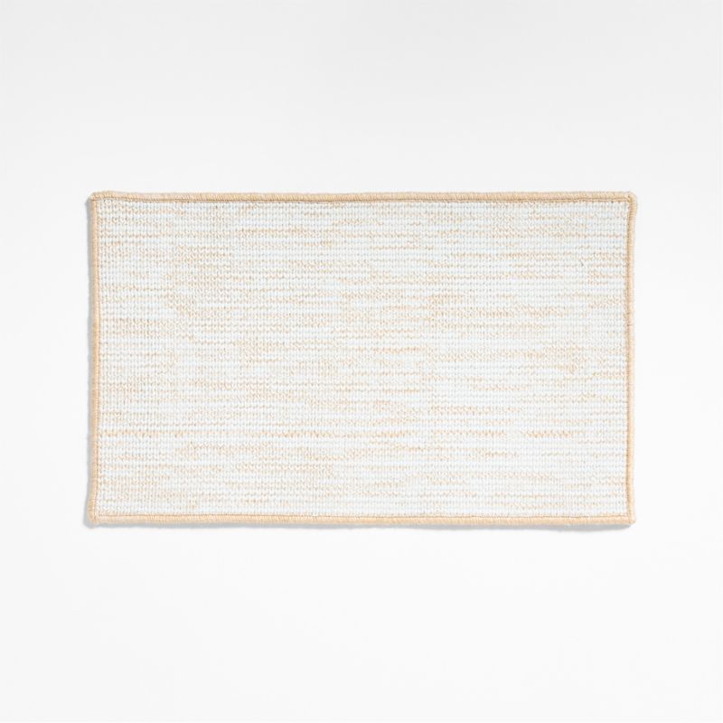 Frame Performance White and Natural Indoor/Outdoor Doormat 18"x30