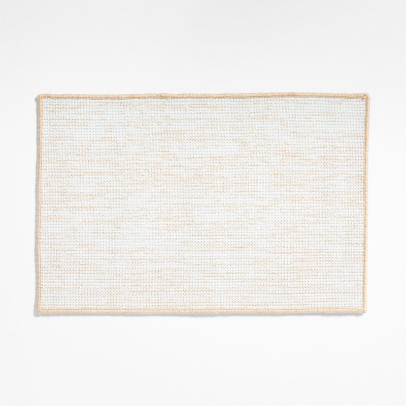 Frame Performance White and Natural Indoor/Outdoor Doormat 24"x36
