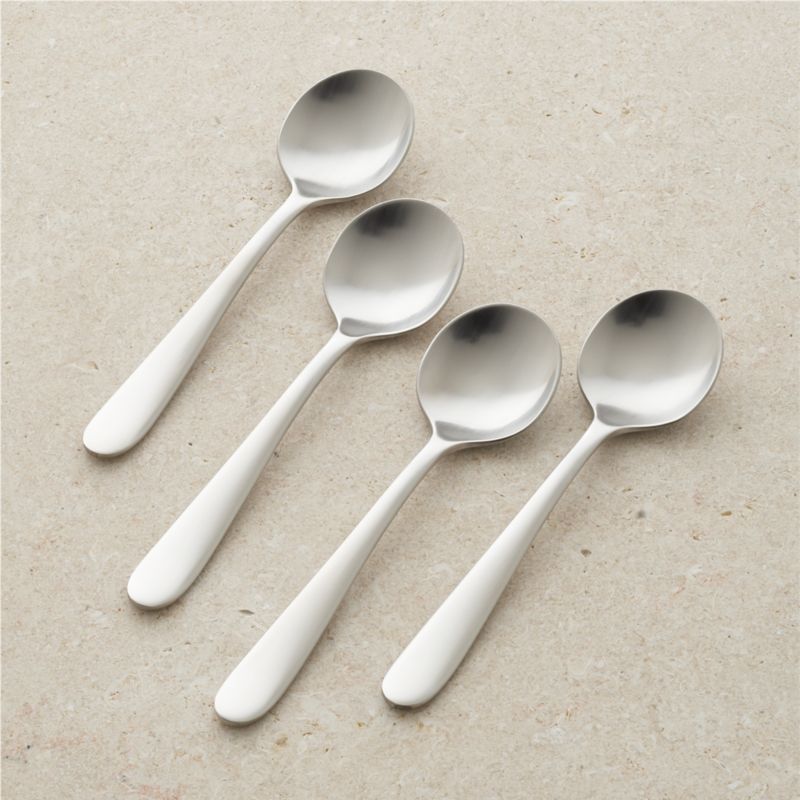 Set of 4 Fusion Soup Spoons + Reviews Crate & Barrel
