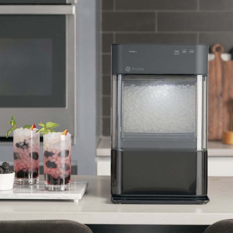 GE Profile Opal 2.0 Ultra Nugget Ice Maker in Carbon Black + Reviews