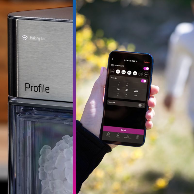 GE Profile Opal Ultra Carbon Black Nugget Ice Maker + Reviews Crate