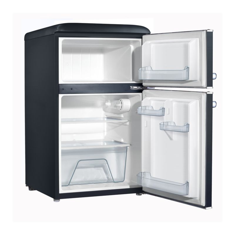 Galanz Retro Black 3.1 CuFt Dual Door Mini Refrigerator + Reviews