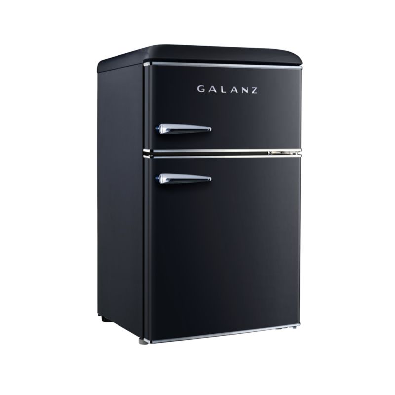 Galanz Retro Black 3.1 CuFt Dual Door Mini Refrigerator + Reviews