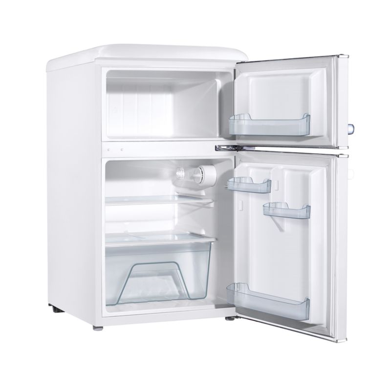 Galanz Retro White 3.1 CuFt Dual Door Mini Refrigerator + Reviews