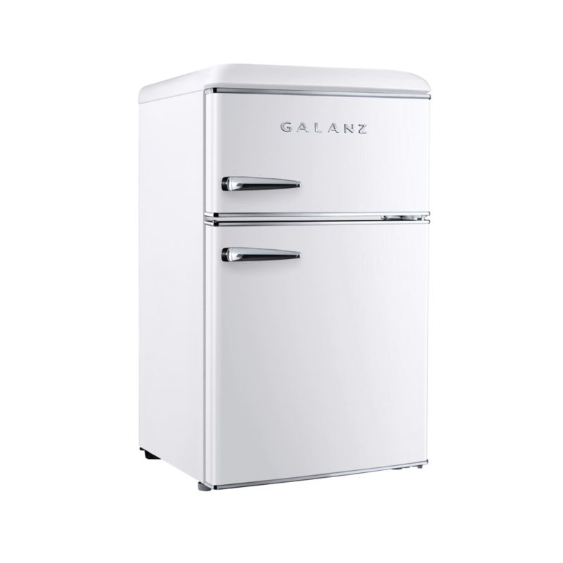 Galanz Retro White 3.1 CuFt Dual Door Mini Refrigerator + Reviews