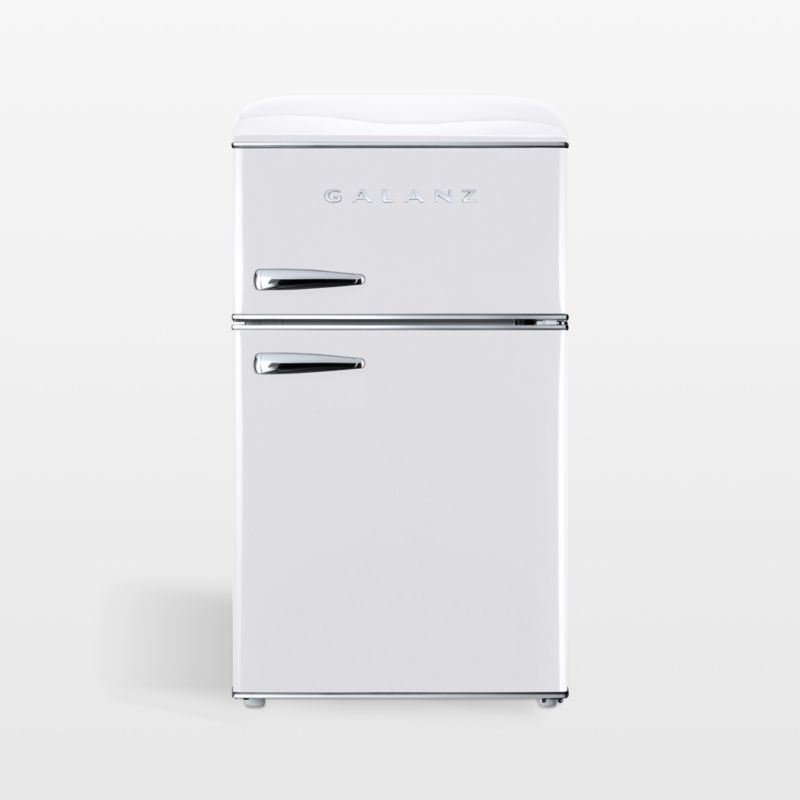 Galanz Retro White 3.1 CuFt Dual Door Mini Refrigerator + Reviews