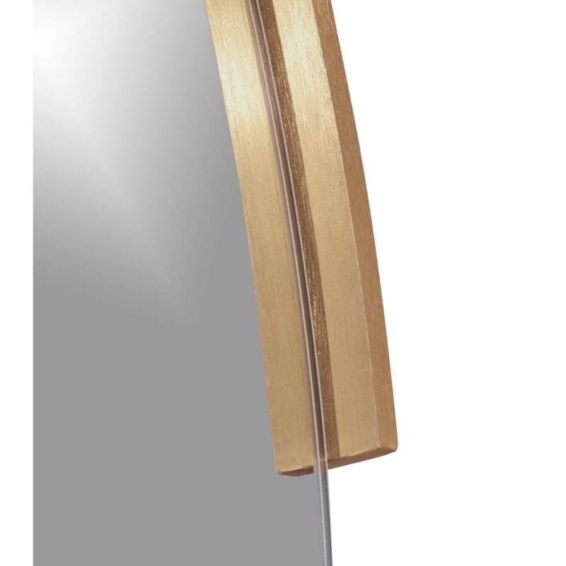 Gerald Large Round Gold Wall Mirror + Reviews Crate & Barrel