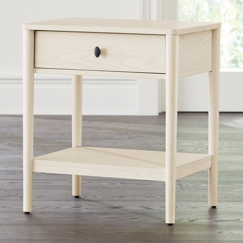 Gia Cream Ash Nightstand + Reviews Crate & Barrel