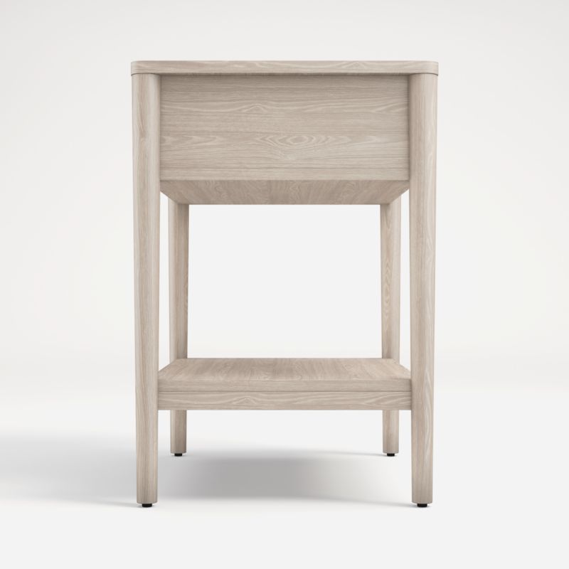 Gia Pickled Oak Nightstand + Reviews Crate & Barrel