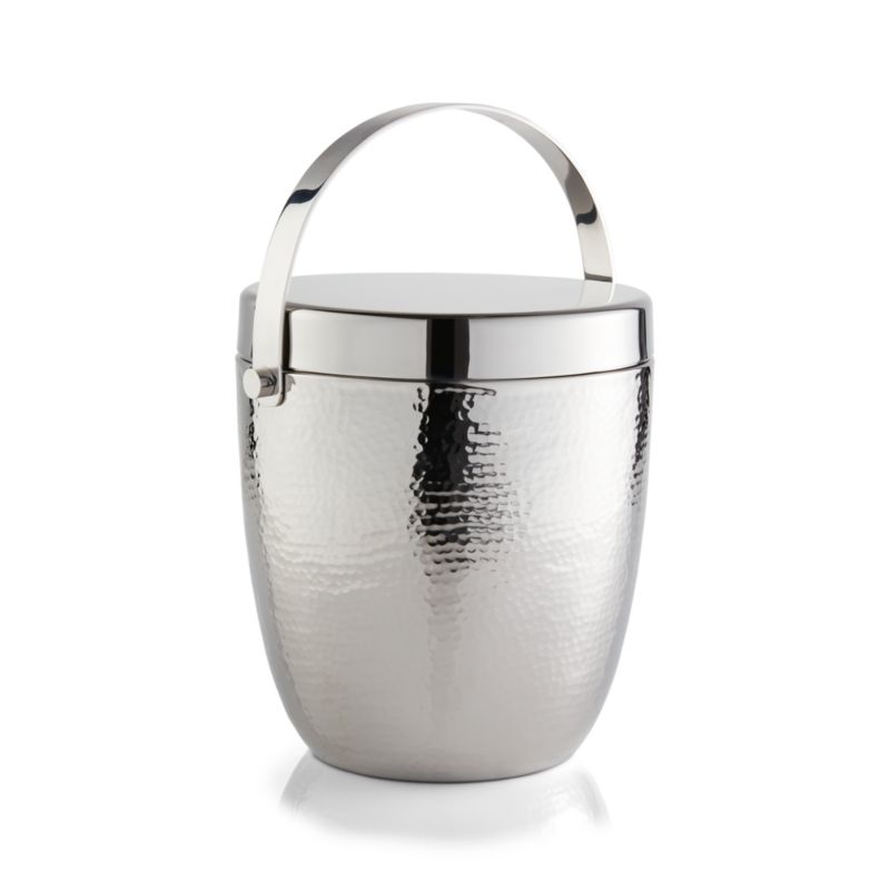 Graham Hammered Metal Ice Bucket + Reviews Crate & Barrel Canada