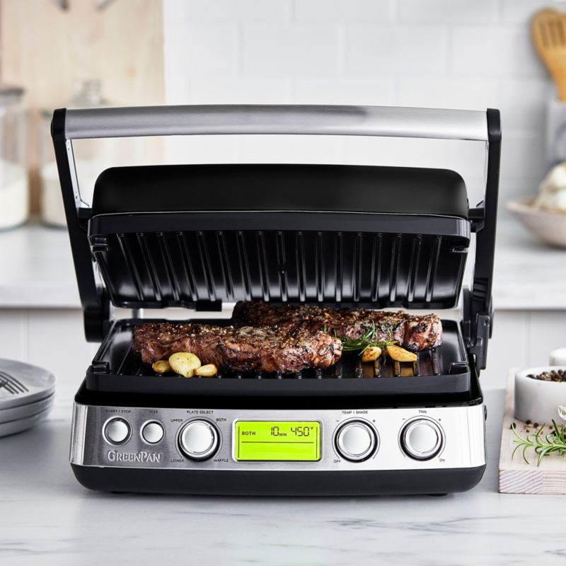 GreenPan Elite Black 7in1 Grill, Griddle and Waffle Maker + Reviews