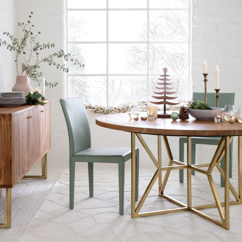 Hayes 60" Round Acacia Dining Table + Reviews Crate & Barrel Canada