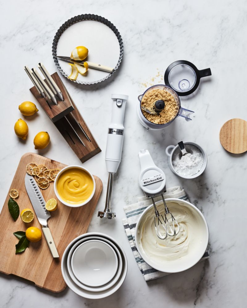 KitchenAid White Cordless Electric Hand Mixer + Reviews Crate & Barrel