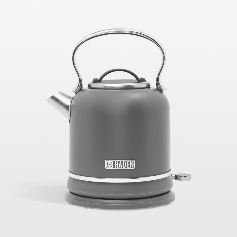 HADEN Chelsea Gray Electric Kettle + Reviews Crate & Barrel