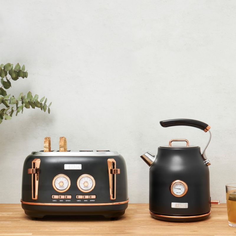 HADEN Dorset Black and Copper Electric Tea Kettle + Reviews Crate