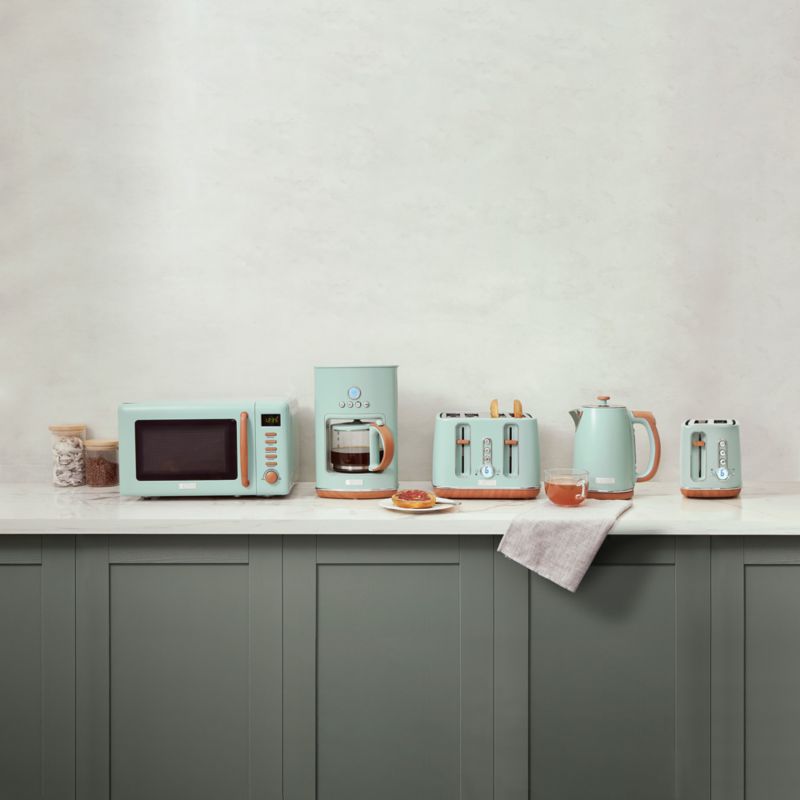 Haden Dorchester Silt Green 2Slice Toaster + Reviews Crate & Barrel