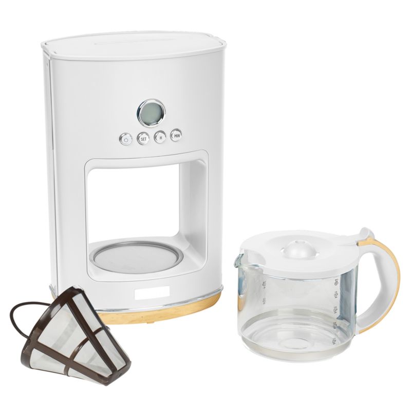 HADEN Dorchester Ultra Matte White 10Cup Programmable Drip Coffee