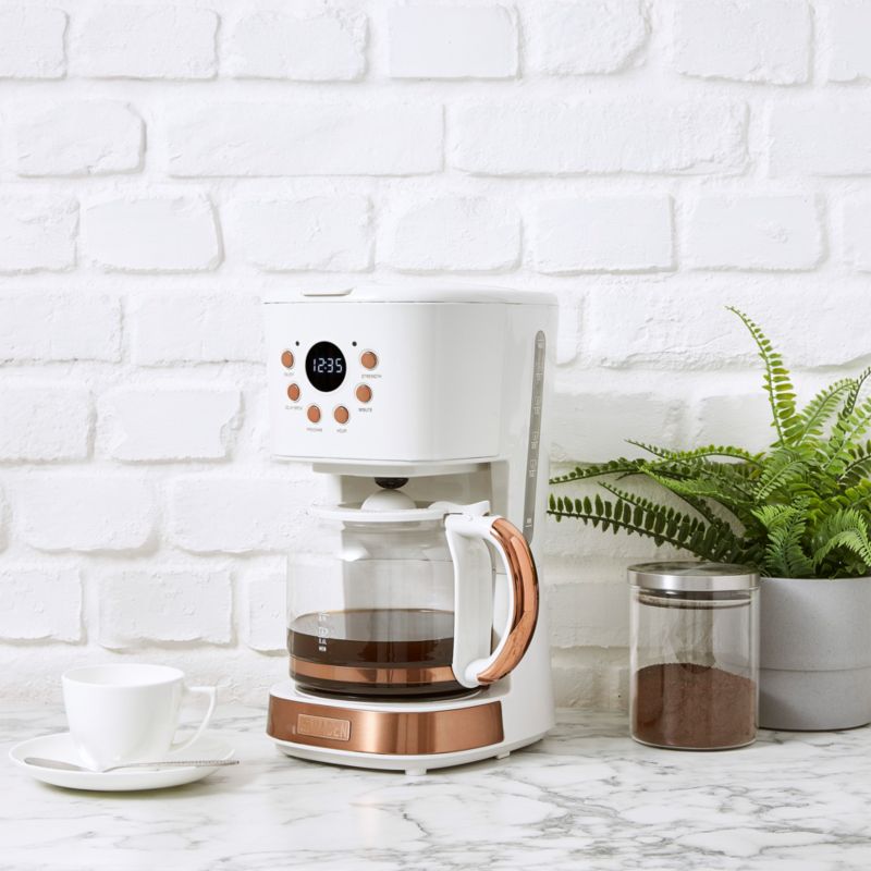 HADEN Heritage Ivory and Copper 12Cup Programmable Coffee Maker