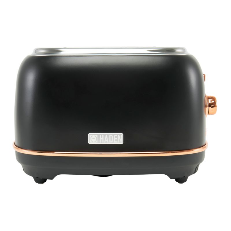 HADEN Heritage Black and Copper 2Slice Toaster + Reviews Crate & Barrel