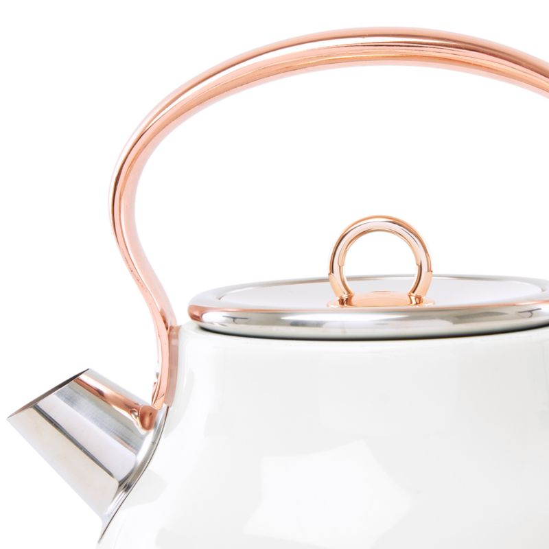 HADEN Heritage Ivory and Copper Electric Tea Kettle + Reviews Crate