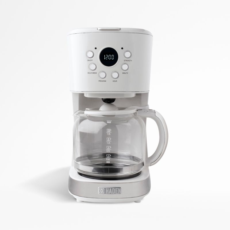 HADEN Ivory 10-Cup Programmable Drip Coffee Maker + Reviews | Crate